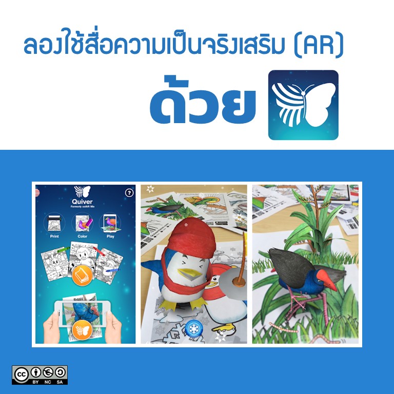 Read more about the article ลองใช้สื่อความเป็นจริงเสริม (AR) ด้วย Quiver
